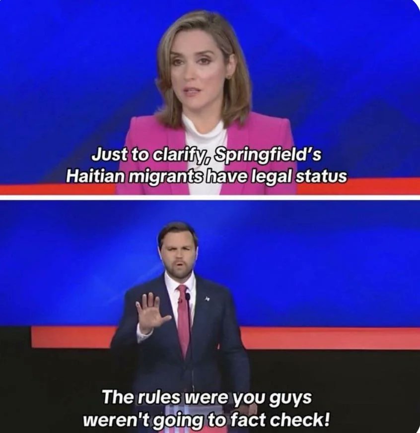 This is the key takeaway from the debate. Vance deliberately LIED to the American people because he didn't think he would be corrected. He is vile and shouldn't be anywhere near the White House. 
#WalzvVance #Debate2024 #Springfield