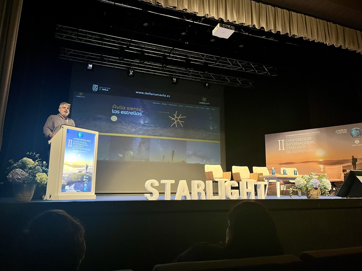 <a href="/StellariumA/">Stellarium Ávila</a> de <a href="/dipuavila/">Diputación de Ávila</a> está en el II International Astrotourism Conferencia en  Galicia, mostrando la riqueza del cielo oscuro de #Ávila y sus posibilidades de desarrollo para los 247 municipios abulenses.