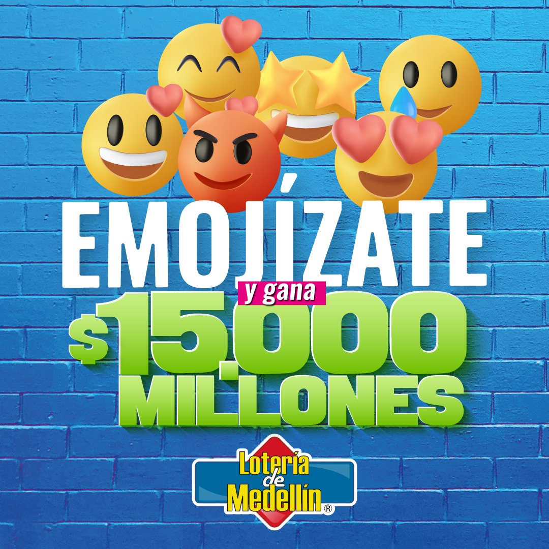 Es hora de ganar! 📷 Nuestro billete de la semana incluye un divertido  promocional emoji. 📷 Si tienes los emojis en el mismo orden en tu billete  completo, serás un feliz ganador., image size:1080x1080