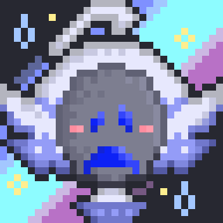 Sil3ntReign's tweet photo. Another pixel drawing! This time, a headshot of Drizzledrop, our Vtuber :3 this is 10x the size of the original. (32x32px) Was just something I wanted to do for fun xD
#pixelart #Vtuber #headshot #digitalart https://t.co/NvVlhCslVA