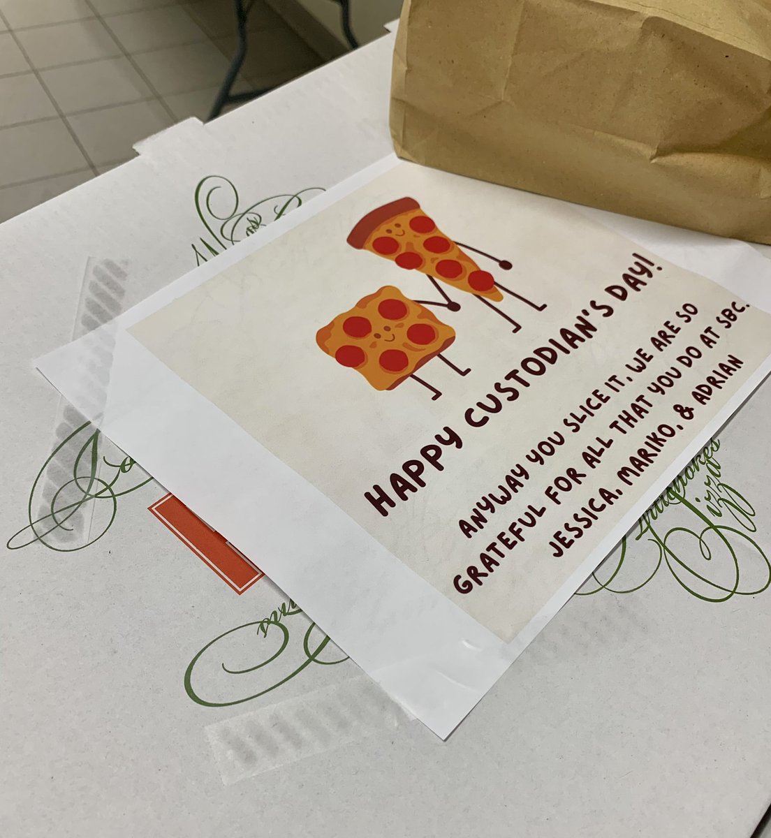 Anyway you slice it, we are so grateful for our Custodial Team at @tcdsb SBC🍕

Thank you Mr Quintiliani (HC), Mr Barbuzzi, Mr Corsetti, Mr Credo, Mr Foggia, Mr Marrelli, &amp; Mr Vargas for all that you do to make our school both clean and safe✨

#NationalCustodianAppreciationDay