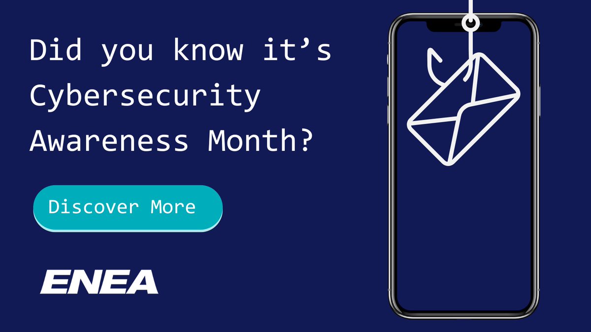 It's #CyberSecMonth!

#CyberAttacks on mobile phones are always evolving, but we can help you stay on top of them. We've gathered the latest mobile security insights from Enea's experts so you can stay up to date on the latest threats 🖱️ enea.com/info/cybersecu…