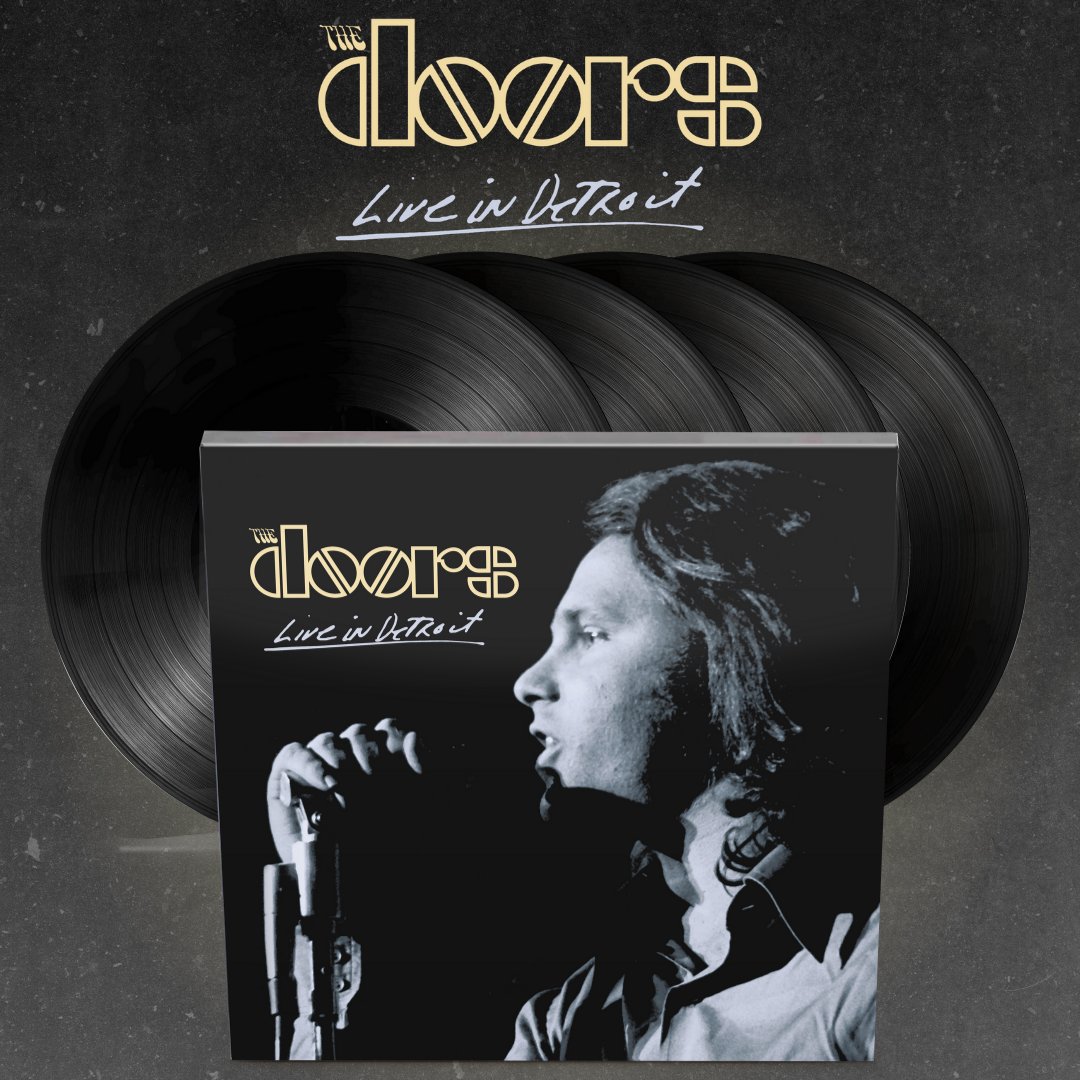 On November 29, take a trip to the Motor City for The Doors – LIVE IN DETROIT, recorded on May 8, 1970 at the Cobo Arena in Detroit, Michigan. Releasing exclusively at independent record stores via Record Store Day’s Black Friday.

One of the longest Doors shows ever caught on