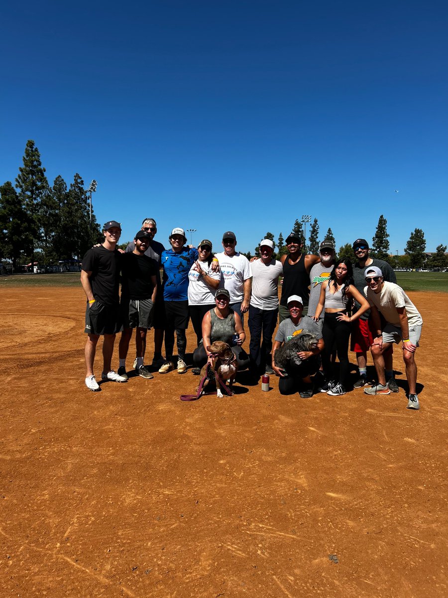 Nasland's tweet photo. Another year, another Nasland softball tournament and excellent cheerleading from Mazy (the paw-ed one on the left). Thanks to @ASCE_SDSU  for having us again! https://t.co/VSlfRjQMCp