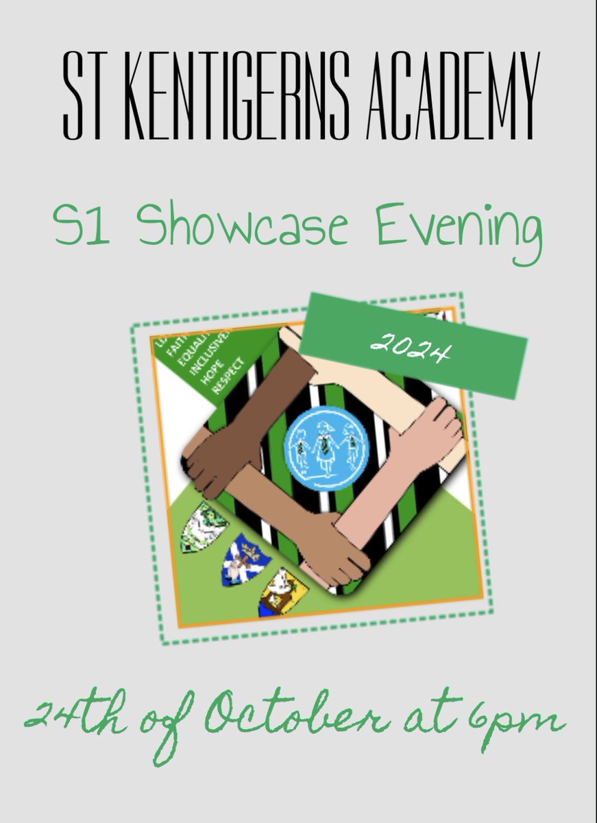 We would like to invite all of our S1’s and their families to come along to our annual <a href="/StKentAc/">St Kentigern's Academy</a> S1 Showcase on the 24th of October to learn more about life at St Kent’s and for a taster of some of our subjects! #StKentsWay