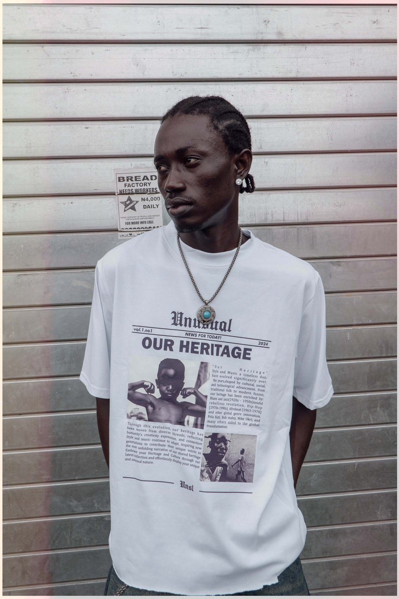 Unusualwrld's tweet photo. Our Heritage Tee 

Now Available Online 🌎 https://t.co/G42Zkjog7B