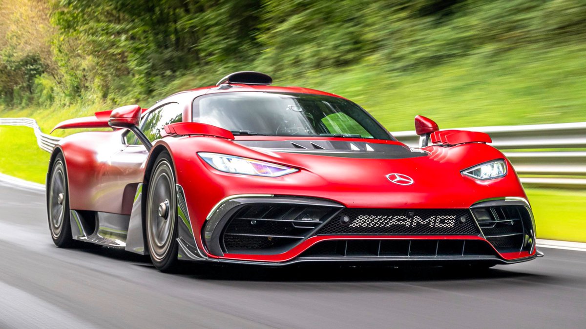 BBC_TopGear's tweet photo. The Mercedes-AMG One has broken its own Nürburgring record by six seconds ➡️ https://t.co/RNNxOz440O https://t.co/f9Kt8lpCFa
