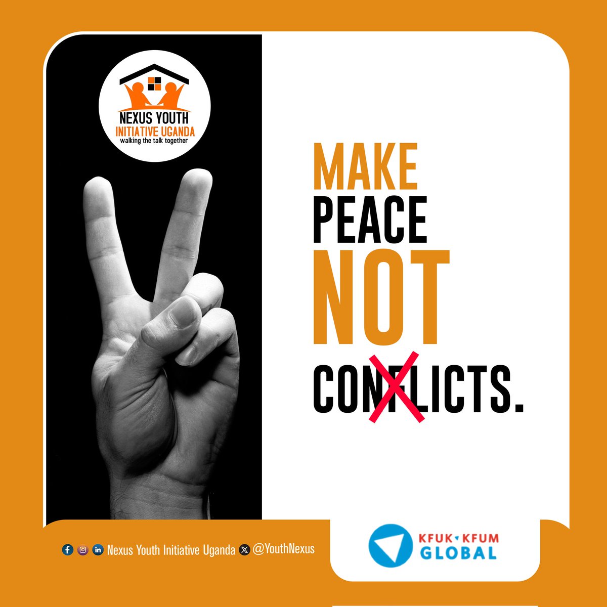 Peace is not the absence of conflict, but the ability to cope with it <a href="/YouthNexus/">Nexus Youth Initiative Uganda</a>