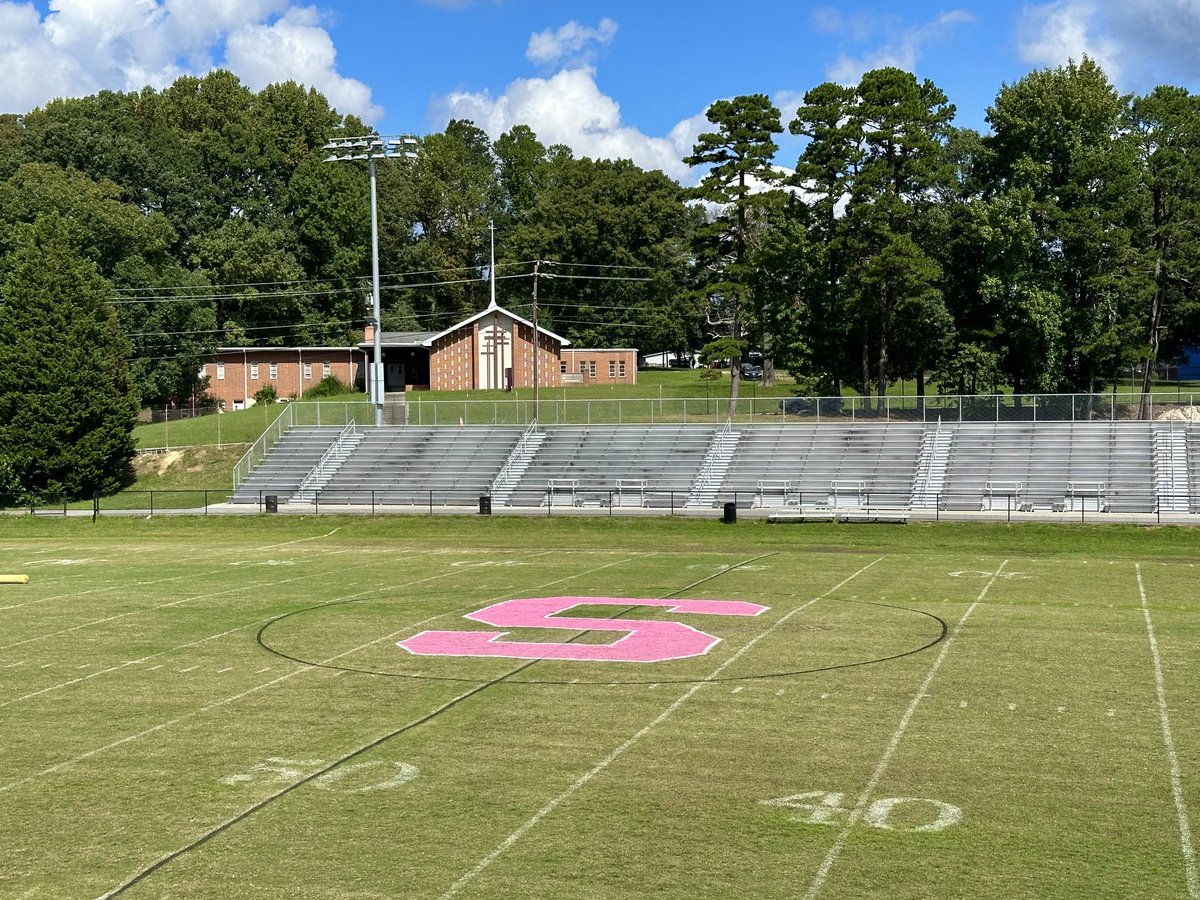 This may be my favorite logo ever! Not because it is pink... not because my good friend ⁦<a href="/CoachLashSr/">Coach Lash Sr. M.Ed., MSSM, CSCS, SSC</a>⁩ asked me to come to Greensboro.... not because of the beautiful church.... any guesses?