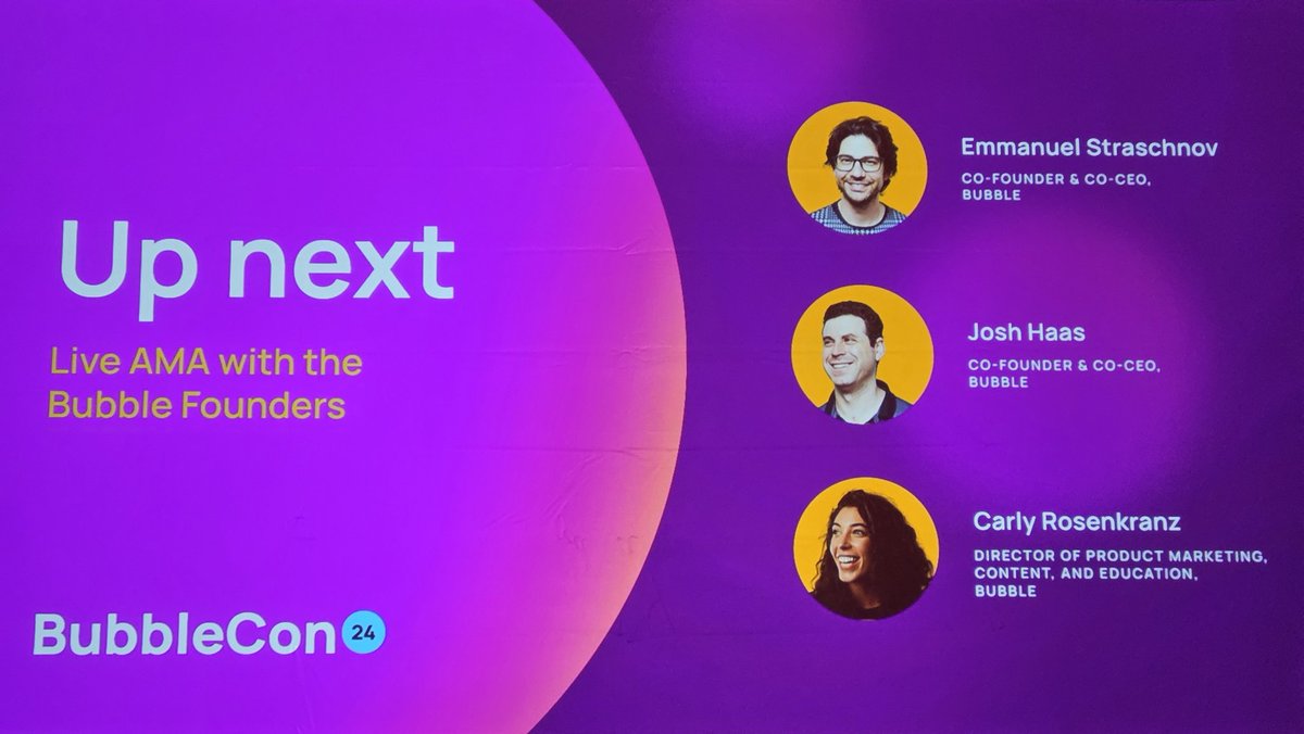 twesolowski's tweet photo. Up next: the most interesting @bubble session at #bubblecon 😉 https://t.co/Pz3Ow8M8a4