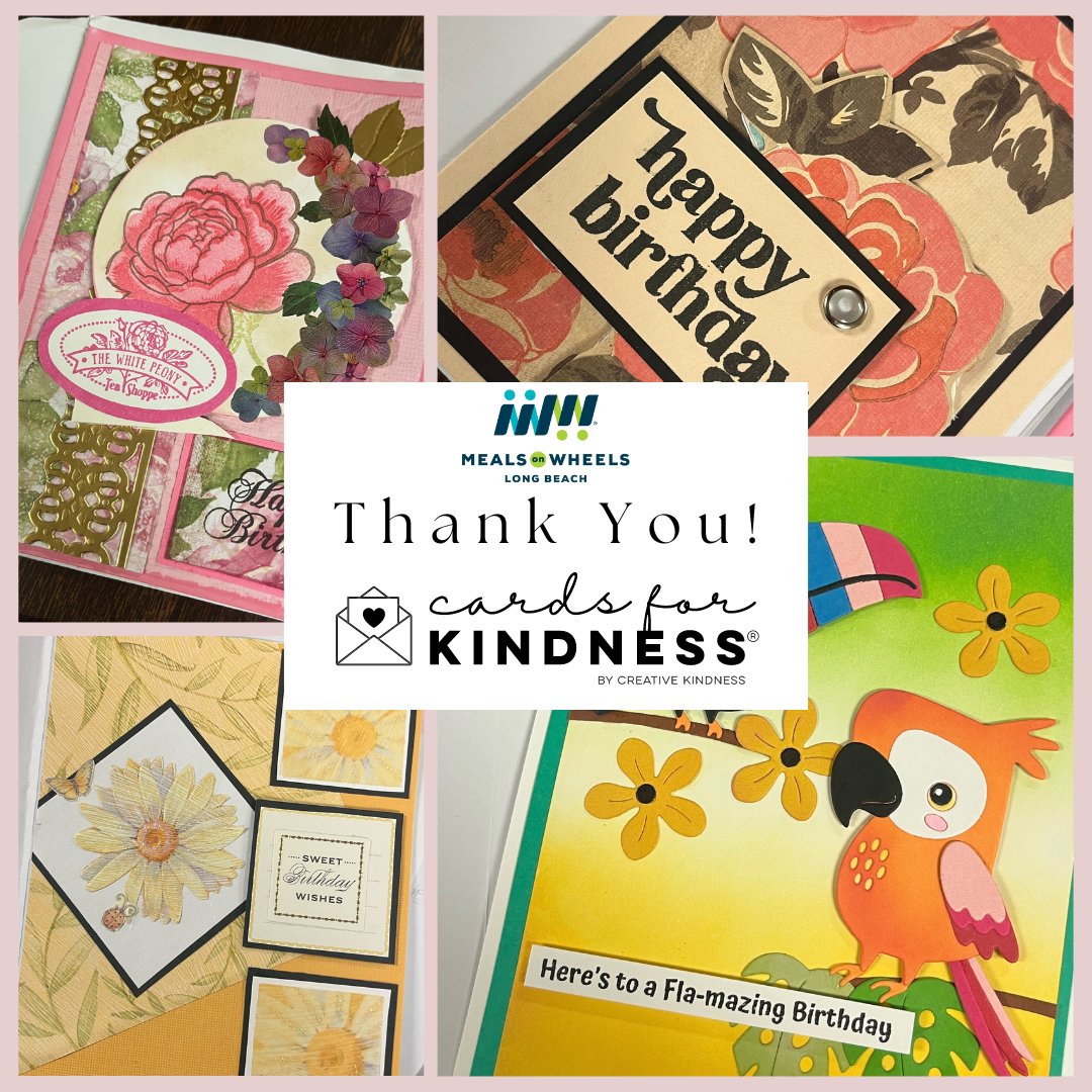 A huge thank you to Cards for Kindness for all the sweet birthday cards for our clients. Your thoughtful gestures have brought so much joy and smiles to everyone. We appreciate your kindness and generosity!