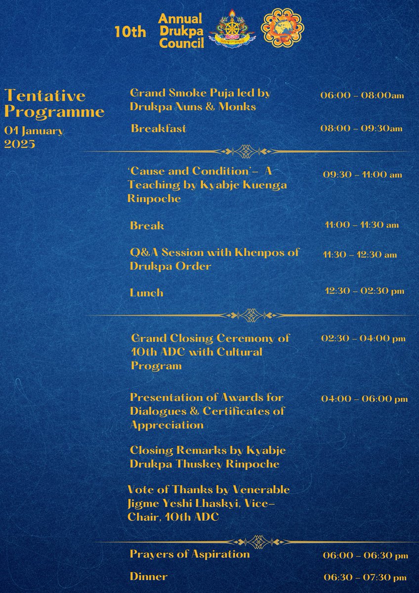 And programme from Day 3, 4 &amp; 5!