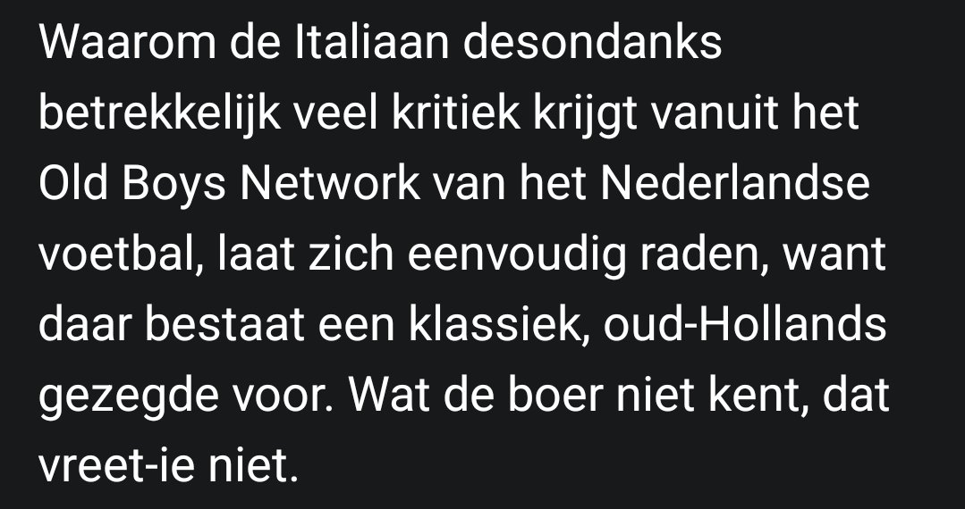 Jeroen Baardemans (@jeroenbaard) on Twitter photo Verplicht leesvoer voor de 'innovatieve' redacties bij #rondo <a href="/ZS_Voetbal/">Ziggo Sport Voetbal</a>, maar ook bij #studiovoetbal <a href="/NOSvoetbal/">NOS Voetbal</a>, <a href="/vandaaginside/">Vandaag Inside</a>, <a href="/ESPNnl/">ESPN NL</a>
ad.nl/nederlands-voe… Verplicht leesvoer voor de 'innovatieve' redacties bij #rondo <a href="/ZS_Voetbal/">Ziggo Sport Voetbal</a>, maar ook bij #studiovoetbal <a href="/NOSvoetbal/">NOS Voetbal</a>, <a href="/vandaaginside/">Vandaag Inside</a>, <a href="/ESPNnl/">ESPN NL</a>
ad.nl/nederlands-voe…