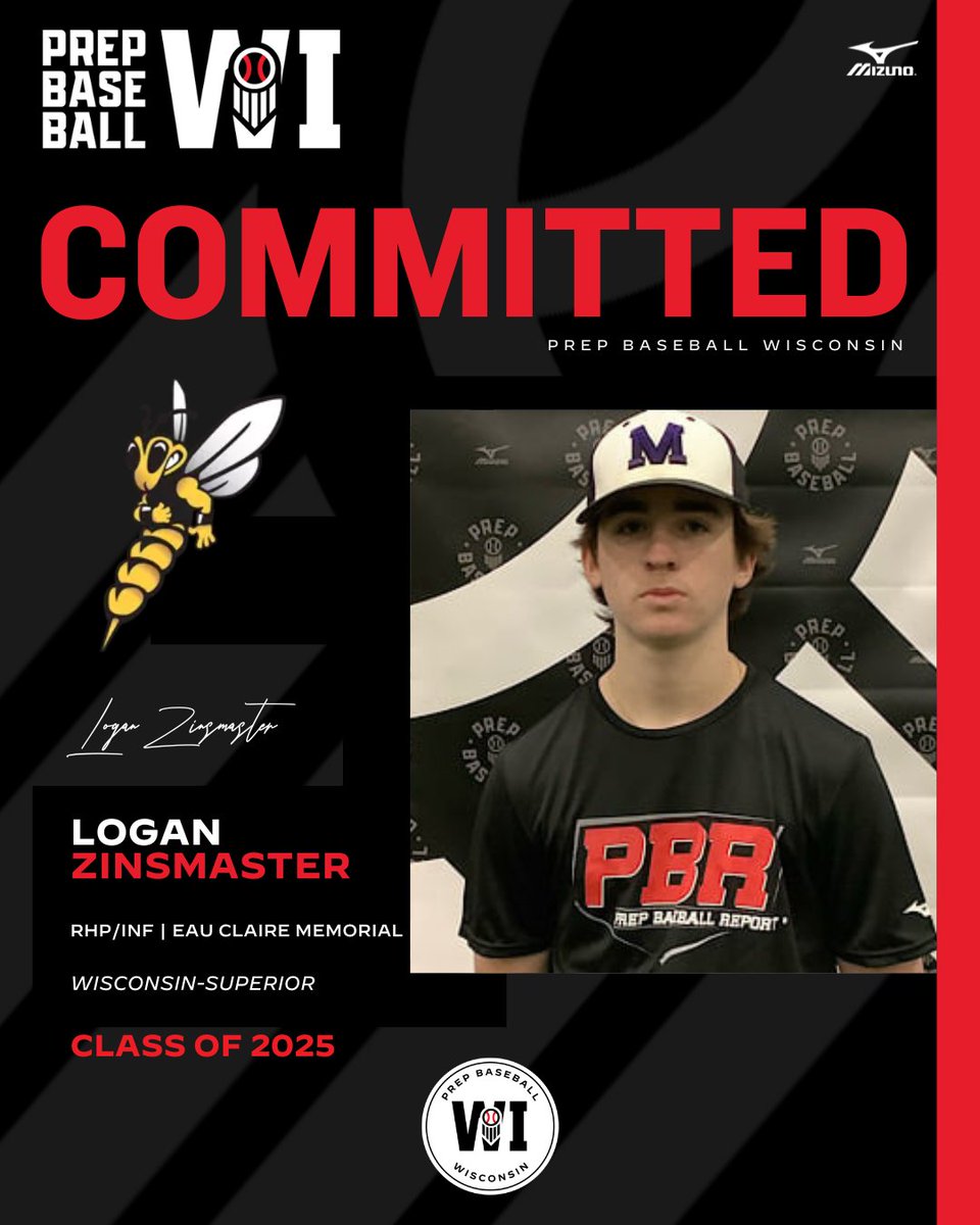 Prep Baseball Wisconsin (@prepbaseballwi) on Twitter photo RHP/INF Logan Zinsmaster (Eau Claire Memorial, 2025) commits to Wisconsin-Superior.
(<a href="/uwsbaseball/">UW-Superior Baseball</a> | <a href="/ECALB/">EC Legion Baseball</a>)
👤: loom.ly/ShxCHxQ RHP/INF Logan Zinsmaster (Eau Claire Memorial, 2025) commits to Wisconsin-Superior.
(<a href="/uwsbaseball/">UW-Superior Baseball</a> | <a href="/ECALB/">EC Legion Baseball</a>)
👤: loom.ly/ShxCHxQ