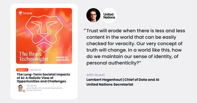 UN Data and AI Chief Discusses Societal Impacts of AI on Brave Podcast