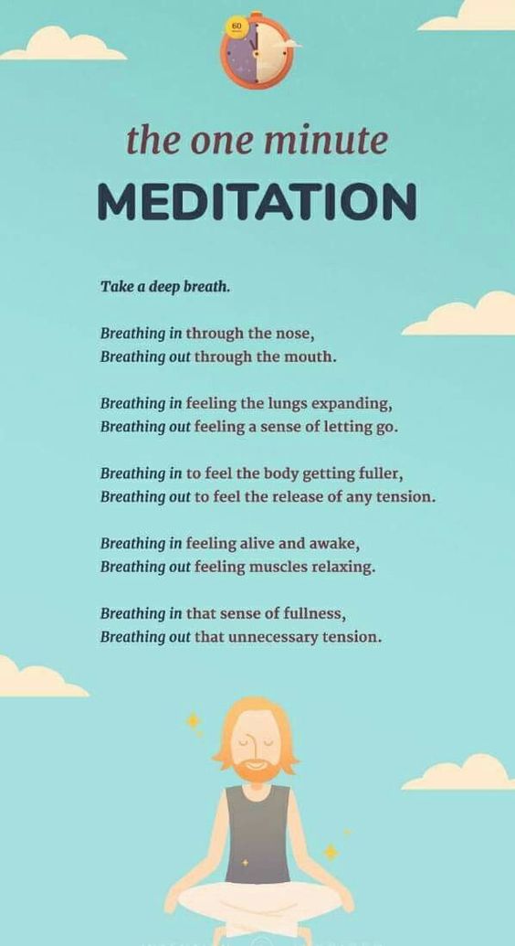 The one minute meditation