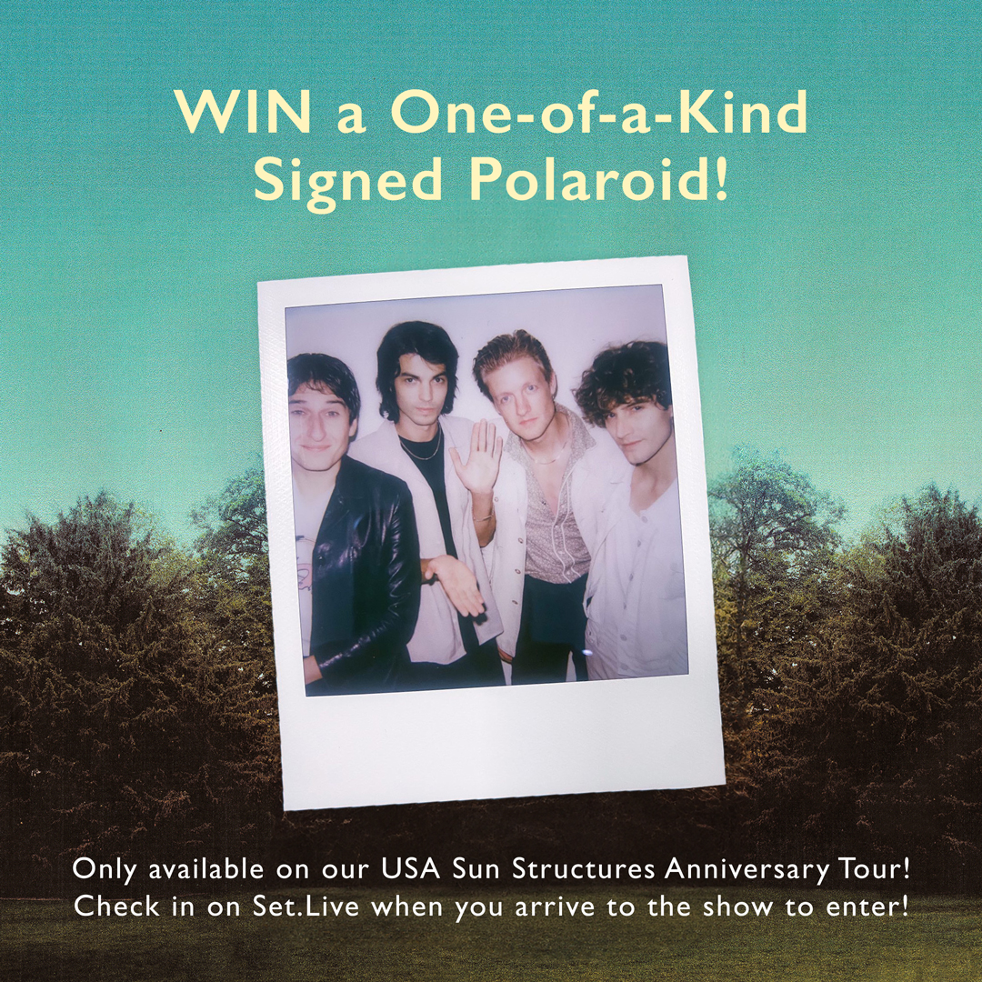 USA 🇺🇸 Tour starts in ONE WEEK and as a special gift we're giving away a on-of-a-kind signed polaroid of us at each show!