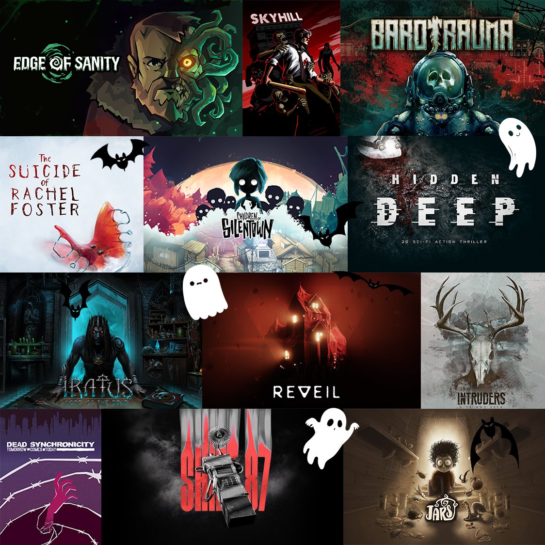 Spooktober has entered the stage and our games are the script!

You are looking to solve creepy mysteries or find all the anomalies? 👀
Do you want to feel the horror with your friends or do you prefer to survive on your own? 🔪

Either way, captivating gameplay awaits you! 👻