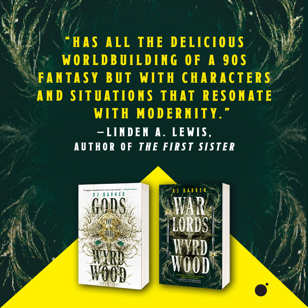 "Has all the delicious worldbuilding of a 90s fantasy but with characters and situations that resonate with modernity." —<a href="/lindenalewis/">Linden A. Lewis</a>, author of The First Sister

WARLORDS OF WYRDWOOD by <a href="/dedbutdrmng/">RJ Barker</a> is available now!