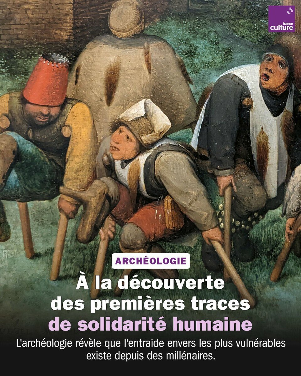 Les sociétés anciennes prenaient soin des plus vulnérables bien avant qu’on ne s’en doute !
➡️ l.franceculture.fr/GyE