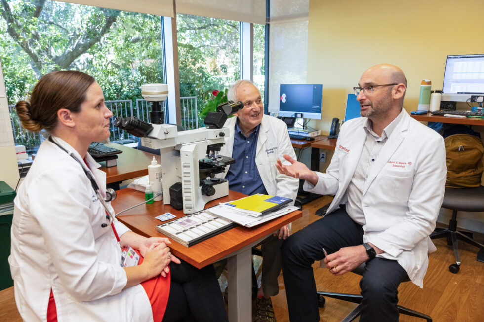 From challenges to solutions: #StanDOM's Peter Greenberg &amp; Gabriel Mannis are investigating the stability of myelodysplastic syndromes (#MDS) &amp; effective treatments for acute myeloid leukemia (#AML). 
stanford.io/3MZeDS7