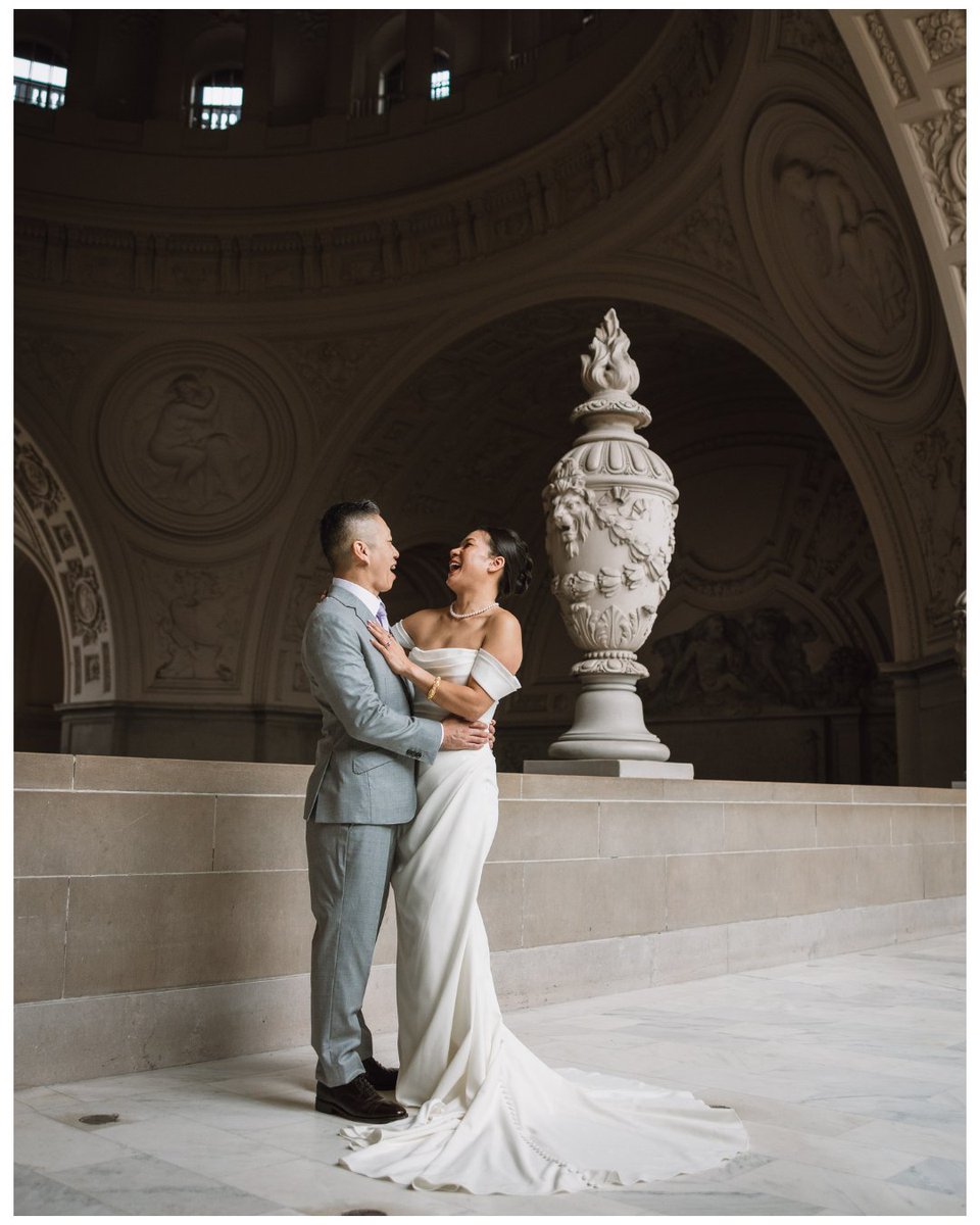 insbystudio's tweet photo. CAROL + and MICHAEL tying the knot at one of the most iconic places in California. Love, laughter, and beautiful memories at #SanFranciscoCityHall. Cheering to their happily ever after! 💍❤️

#sfcityhallweddings #californiaweddingsn #weddingphotographervideographer https://t.co/0Q3W8QS9Jz