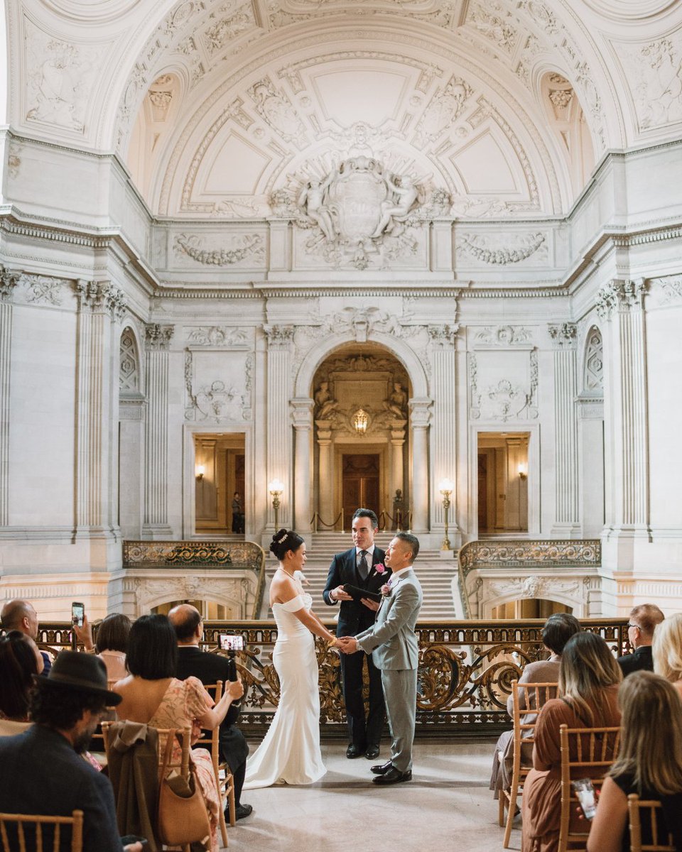 insbystudio's tweet photo. CAROL + and MICHAEL tying the knot at one of the most iconic places in California. Love, laughter, and beautiful memories at #SanFranciscoCityHall. Cheering to their happily ever after! 💍❤️

#sfcityhallweddings #californiaweddingsn #weddingphotographervideographer https://t.co/0Q3W8QS9Jz