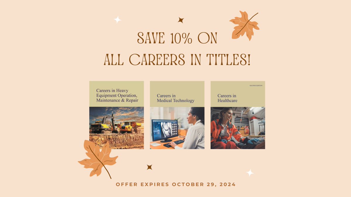 Salem’s “Careers in” Series is an Amazing Source of Practical, Insightful Advice for a Multitude of Cutting-Edge Careers. Free Online Access and Special Savings Await! conta.cc/3zz5nkI