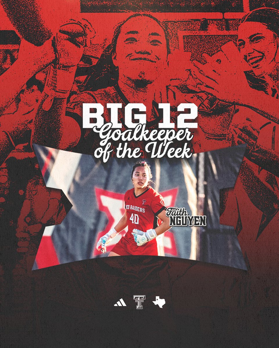 Texas Tech Soccer (@texastechsoccer) on Twitter photo Another week with multiple Big 12 Honors!
⚽️ Z (Big 12 Co-Offensive Player of the Week)
⚽️ Faith (Big 12 Goalkeeper of the Week)
#WreckEm | <a href="/Big12Conference/">Big 12 Conference</a> Another week with multiple Big 12 Honors!
⚽️ Z (Big 12 Co-Offensive Player of the Week)
⚽️ Faith (Big 12 Goalkeeper of the Week)
#WreckEm | <a href="/Big12Conference/">Big 12 Conference</a>