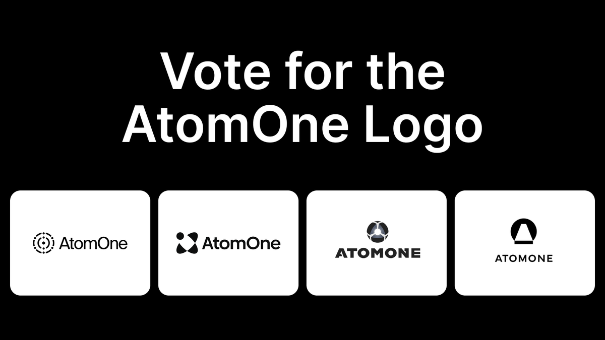 🗳️Vote for the AtomOne logo and help shape AtomOne’s visual identity!

The GovGen community is invited to vote for the placeholder logo for @_AtomOne. Voting is on-chain &amp; sentiment to be measured until October 10th. Don’t miss your chance to have a say!

app.govgen.io