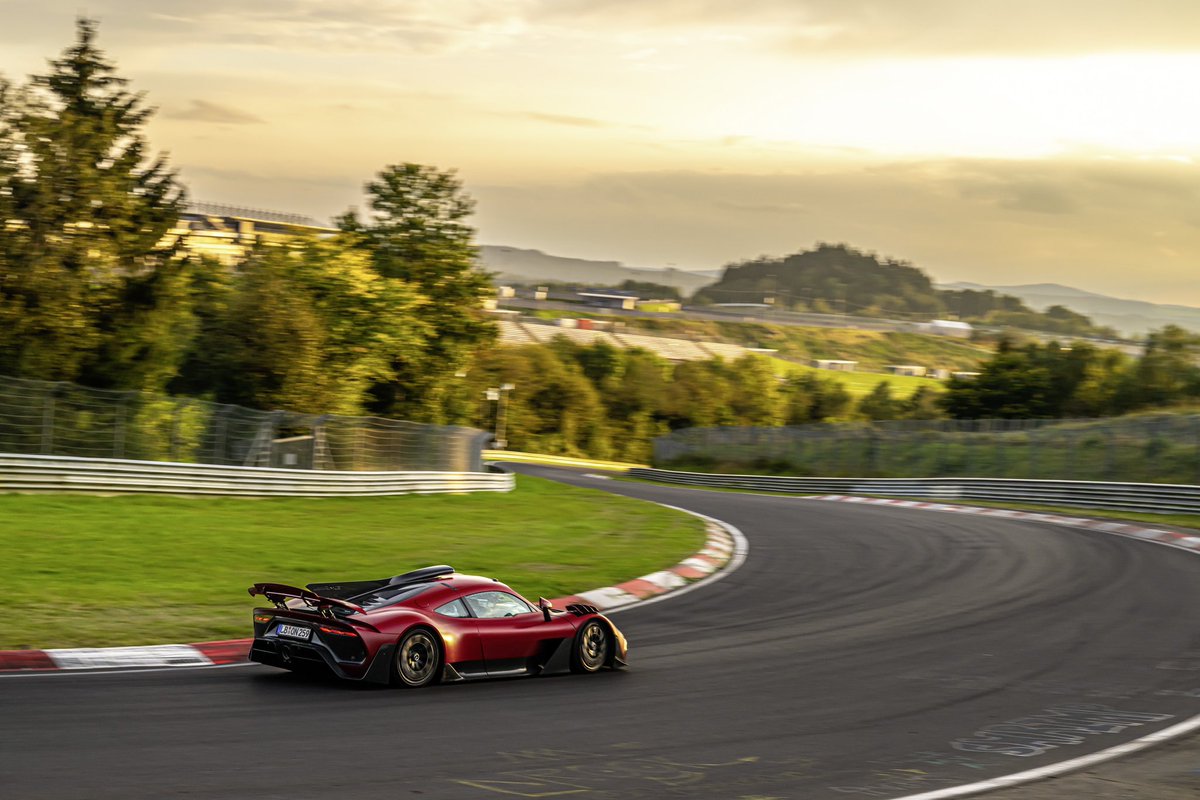 Mercedes-AMG PETRONAS F1 Team (@mercedesamgf1) on Twitter photo Record breaker! The <a href="/MercedesAMG/">Mercedes-AMG</a> ONE has broken its own record at the Nürburgring-Nordschleife with a crazy lap of 6:29.090 minutes 🤯
The first EVER road car to break the 6:30 mark! 💪 Record breaker! The <a href="/MercedesAMG/">Mercedes-AMG</a> ONE has broken its own record at the Nürburgring-Nordschleife with a crazy lap of 6:29.090 minutes 🤯
The first EVER road car to break the 6:30 mark! 💪