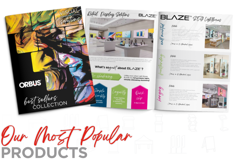 OrbusDisplays's tweet image. Our Best Sellers Brochure features a range of display products that are perfect for tradeshows, events and in-store promotions! Stock your showroom with our best selling products and WOW your clients. 

ow.ly/B1hy50TALMG

 #BestSellersBrochure #DisplayProducts #TradeShows