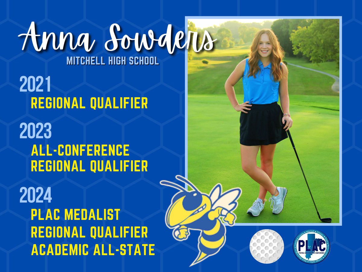 Anna Sowders played her last match as a Bluejacket at the regional on Monday. We want to congratulate her on a successful high school golf career.