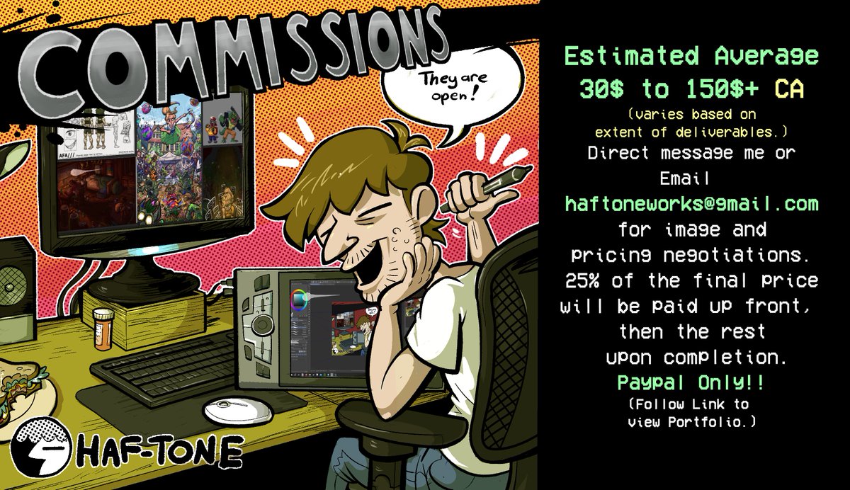 Haftone (COMMISSIONS AVAILABLE) tweet media