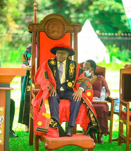 Witnessed the reopening of the iconic Ivory Tower and the installation of <a href="/DrCWCBKiyonga/">Dr. Chrispus. W.C.B. Kiyonga</a> as the new Chancellor of <a href="/Makerere/">Makerere University</a> 
Long live Makerere 
We Build For The Future!