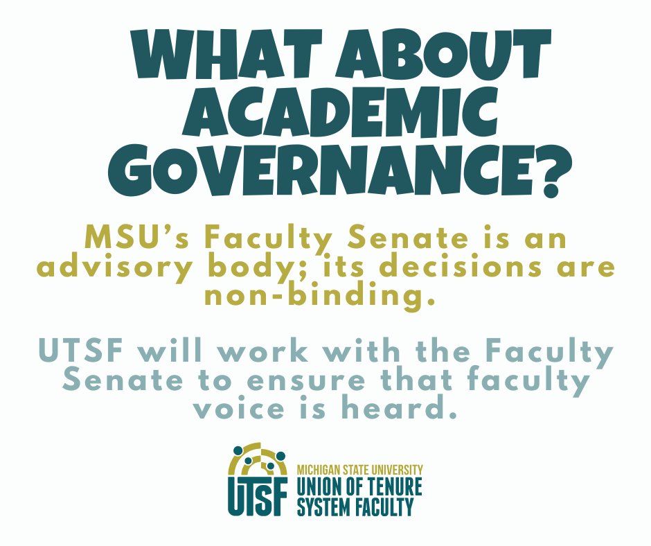 Faculty deserve more than an advisory role. UTSF can strengthen academic governance and ensure faculty voices are heard loud and clear #UnionStrong #UnionsForAll