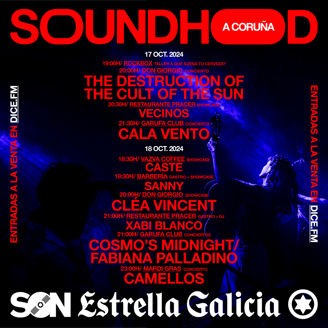 SON_EG's tweet photo. Se viene turra con Soundhood A Coruña, es en 15 días. Dos semanas pueden pasar demasiado rápido. Aquí los sonidos de todos los Soundhood.
https://t.co/bn5w9F31x2 https://t.co/1Q0YY6GfH5