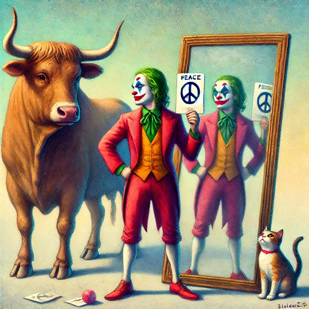 True strength is in peace, not chaos. While the #Joker $jokes about chaos, we stand against violence and value all life. 

真正的力量在于和平，而非混乱。虽然 Joker 玩笑提到混乱，但我们坚决反对暴力，珍视一切生命。让我们带来平静，而非破坏！

Buy joker:
utxoswap.xyz/swap/0xa9ae2d1…