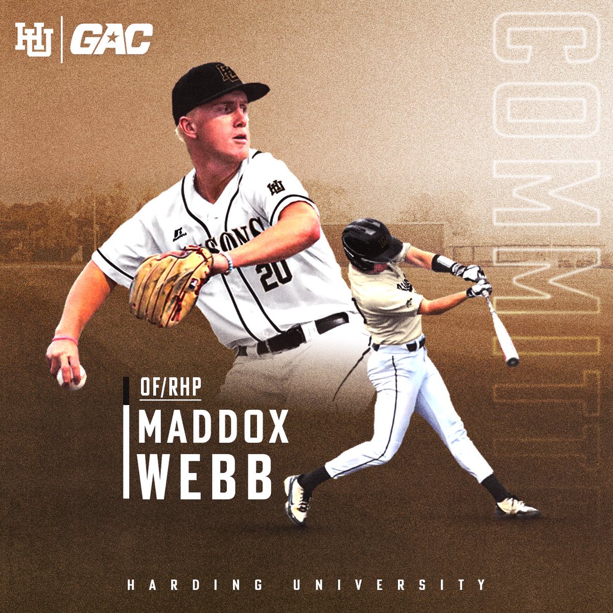 I’m blessed and excited to announce that I will further my academic and athletic career at Harding University. I would like to thank God for blessing me with this opportunity along with the support from my family and coaches. Go Bisons! 🦬