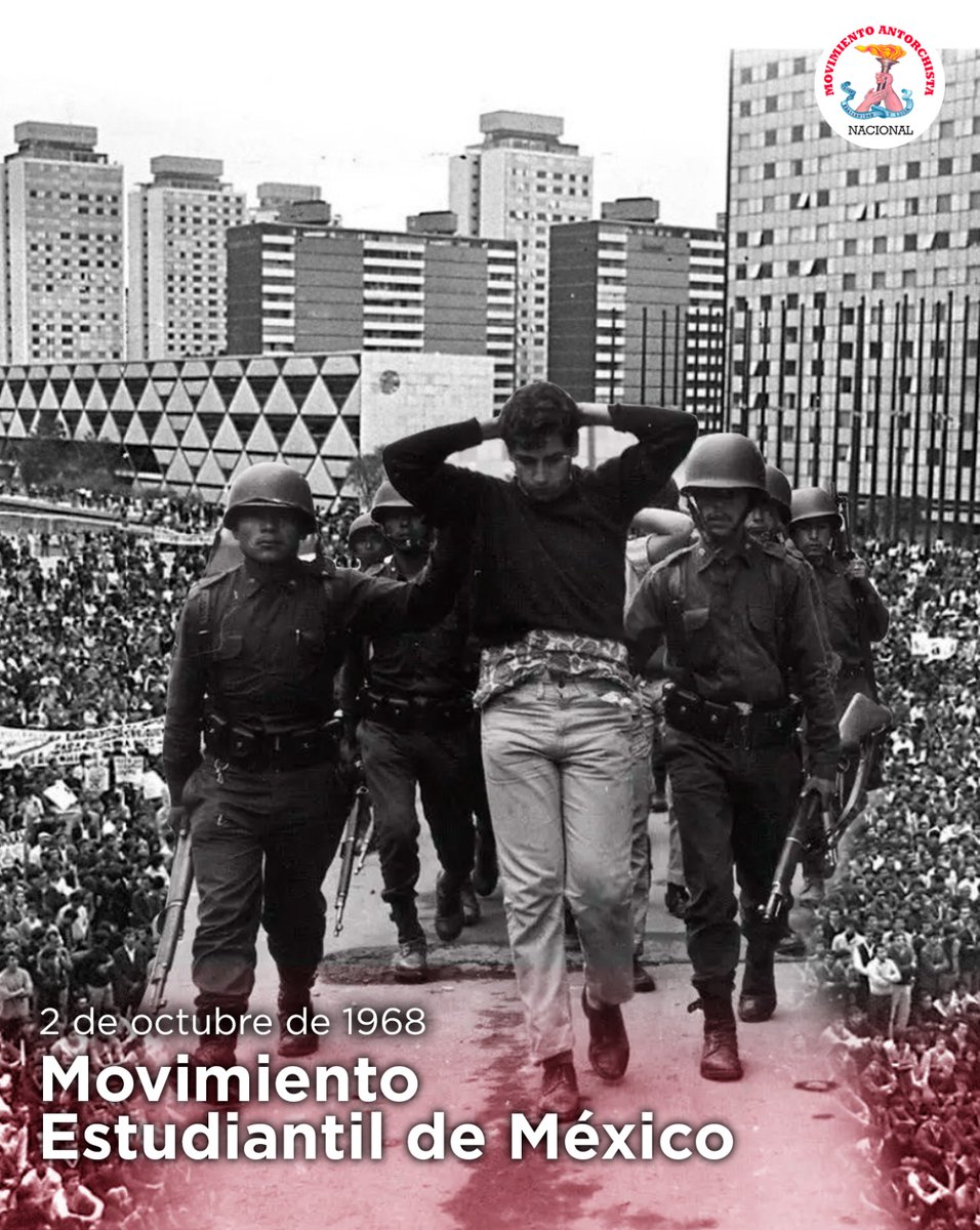 AquilesCordova's tweet image. 2 de octubre de 1968. Movimiento Estudiantil de México

En el marco del 56° aniversario del acontecimiento que marcó una generación en el año de 1968, presentamos extractos de la conferencia “Movimiento Estudiantil del 68”, impartida el 2 de octubre de 1998, en Puebla.…