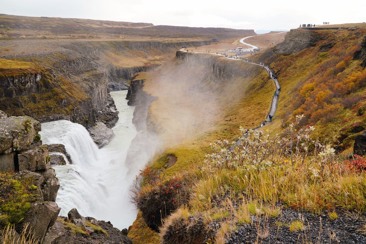 FazelDara's tweet image. Colorfull #fallfoliage at #gullfosswaterfall , #thingvellirnational  park, city of #Reykjavik,  #Iceland last weekend. @StormHour #ThePhotoHour @usatodaytravel @yourtake #fallseason #travelphotography #travel