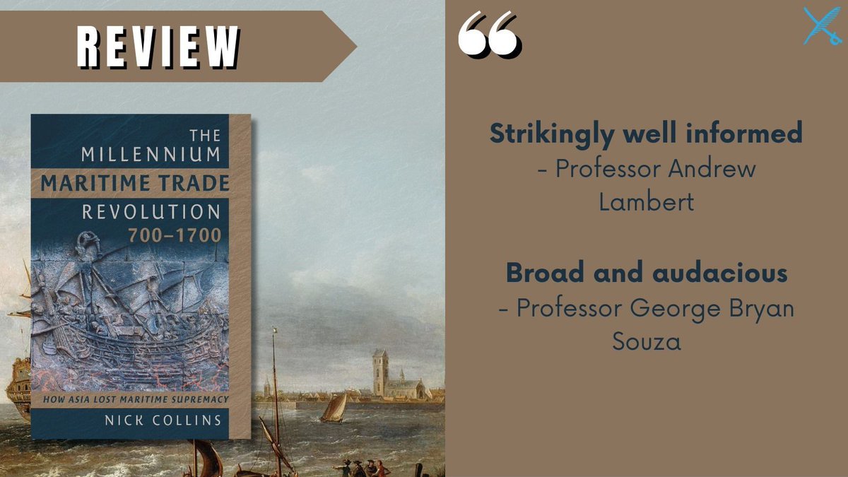 Pen & Sword Books (@penswordbooks) on Twitter photo #AwardNews Nominated for <a href="/MaritimeFounUK/">Maritime Foundation</a>'s Award for Best Book 2024:
📖 The Millennium Maritime Trade Revolution, 700–1700 – How Asia Lost Maritime Supremacy by Nick Collins
🔗 buff.ly/4bDgAxL #AwardNews Nominated for <a href="/MaritimeFounUK/">Maritime Foundation</a>'s Award for Best Book 2024:
📖 The Millennium Maritime Trade Revolution, 700–1700 – How Asia Lost Maritime Supremacy by Nick Collins
🔗 buff.ly/4bDgAxL
