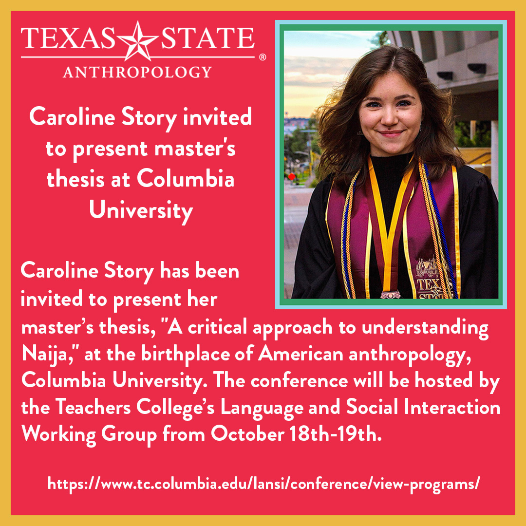 Texas State Department of Anthropology (@txstanthro) on Twitter photo 