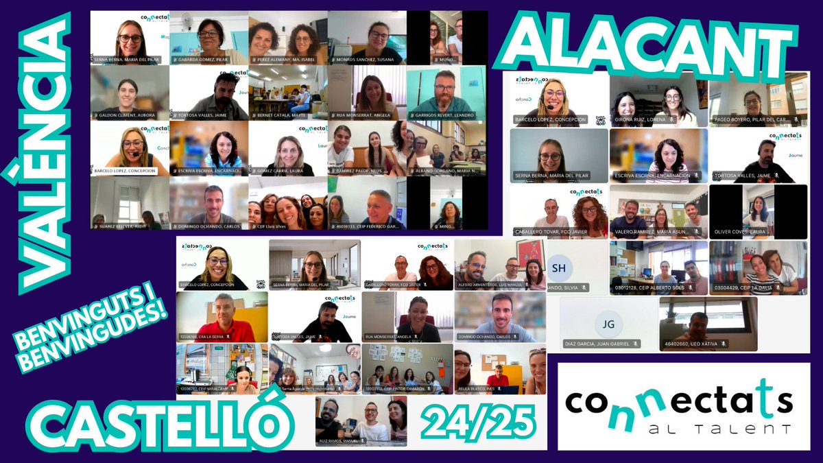 💥Mucha energía y #entusiasmo en las sesiones de #bienvenida!💥
Los centros promotores de #ConnectatsAlTalent están listos para #transformar y potenciar el talento de todo el alumnado en este curso 24/25🎯💡
💪Compartiremos experiencias y buenas prácticas para seguir #innovando🏫