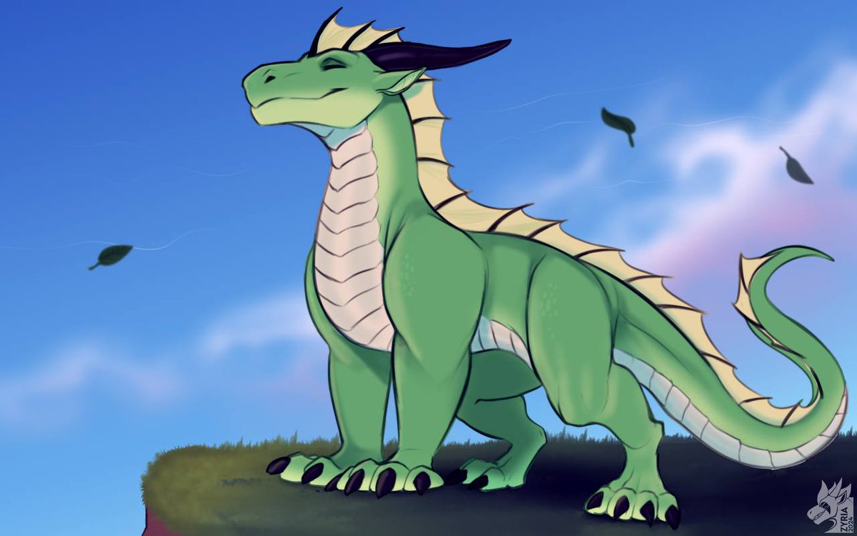 Reward for Steiner!
A cute dragon enjoying the fresh air