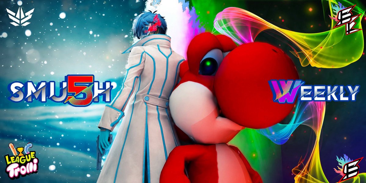 SmU5h's tweet photo. Another Thursday, another SmU5h Weekly!

TOMORROW is the $100 Frost X SmU5h Weekly #104! Our registration is open and will stay open until 1 hour before the tournament start @ 5:30 PM EST!

Register below to lock in your spot for tomorrow's bracket! https://t.co/BCGy6mlDnl