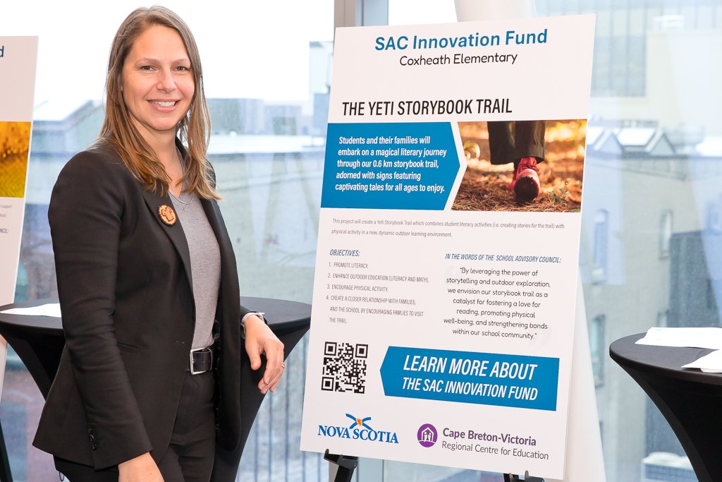 Recipients of SAC Innovation Fund grants presented their projects, inspiring others to think about what projects could have an impact in their school. Learn more about the SAC Innovation Fund: ednet.ns.ca/SAC#001.