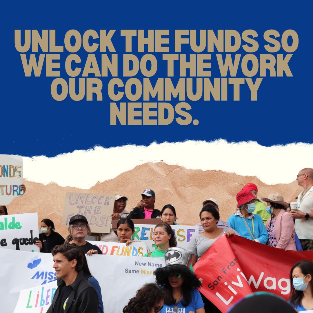 Housing Rights Committee of San Francisco, Inc. (@housingrightssf) on Twitter photo When funds are not allocated, cuts in childcare, after school care services and more leave programs with no choice but to shut down. Join us in demanding that the mayor UNLOCK THE FUNDS. #unlockthefunds When funds are not allocated, cuts in childcare, after school care services and more leave programs with no choice but to shut down. Join us in demanding that the mayor UNLOCK THE FUNDS. #unlockthefunds