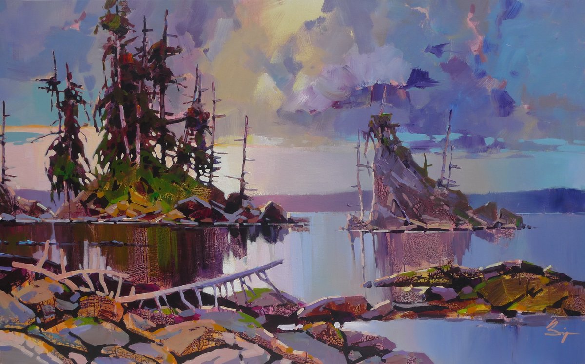 We hope to see you for Bi Yuan Cheng's masterful solo exhibition, 'Coastal Visions' on through October 10.

Image: 'Late Night' by Bi Yuan Cheng
Acrylic on canvas, 30 x 48

View the exhibition online:
theavenuegallery.com/current-exhibi…

#yyj #yyjarts #oakbay #victoriabc