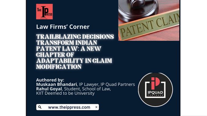theippress's tweet photo. 🌟 Historic Rulings in Indian Patent Law: A New Era of Flexibility in Claim Amendments! 🌟

📞 For details: https://t.co/Gb2a3VCXci
 For any queries, please contact us at theippress@gmail.com.

Authored by : Muskaan Bhandari and Rahul goyal https://t.co/chQ8JaieM2